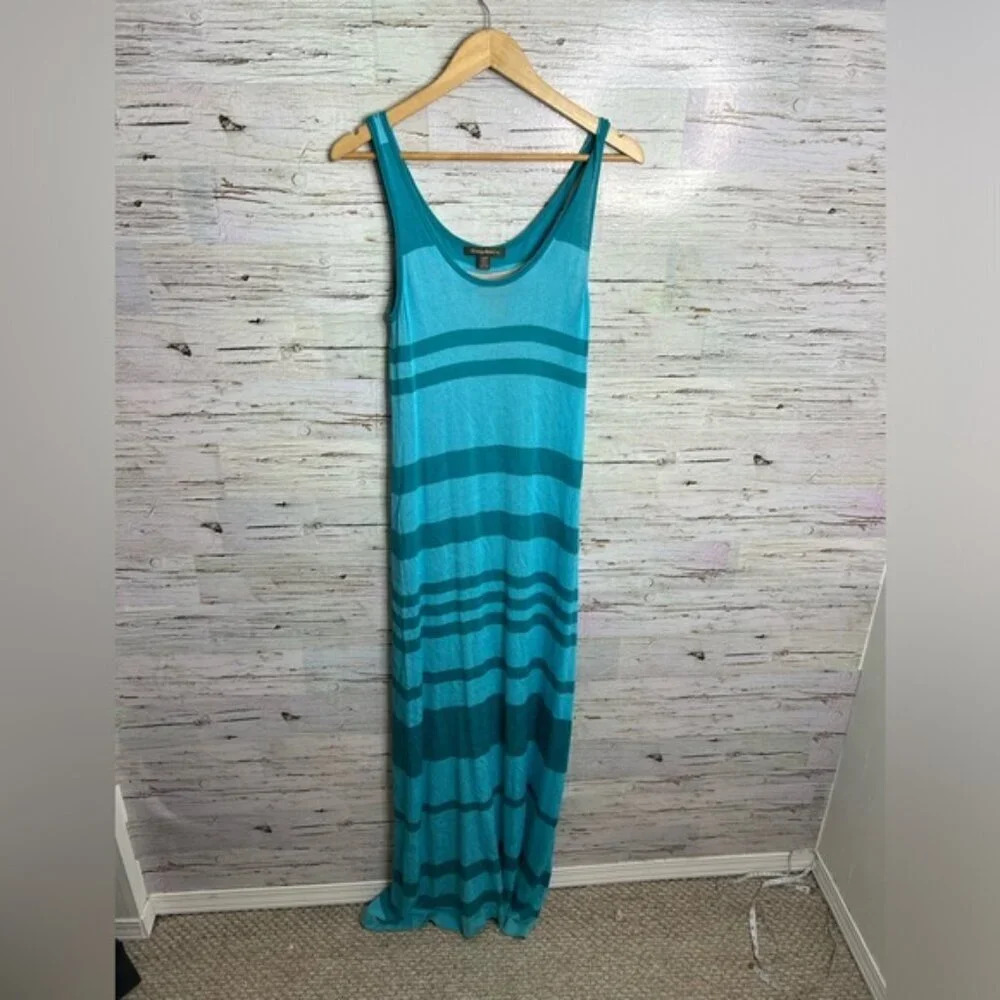 Tommy Bahama blue striped maxi dress size  small
